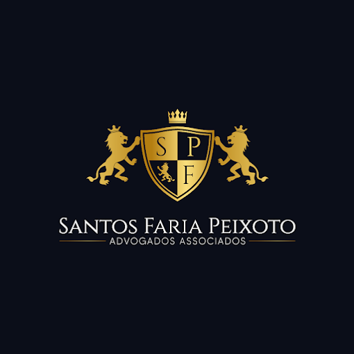 Brasão dourado de Santos Faria Peixoto — Advogados Associados